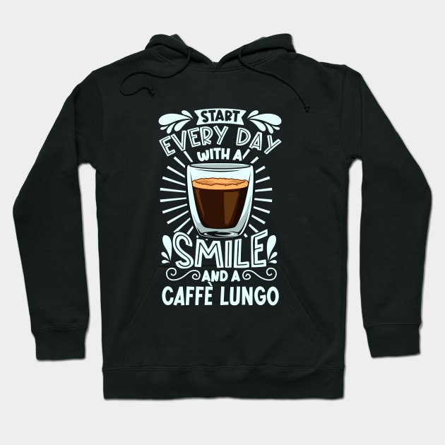 Smile with Caffè Lungo Hoodie by Modern Medieval Design